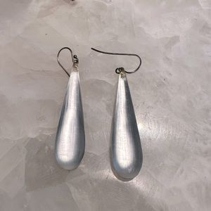 Vintage Alexis Bittar Lucite Long Teardrop Earrings